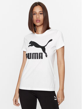 Puma Puma Tričko Classics Logo 530076 Biela Regular Fit