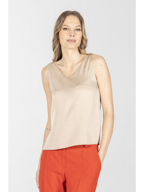 Deni Cler Milano Deni Cler Milano Top T-DC-0008-F2-80-12-1 Beżowy Regular Fit