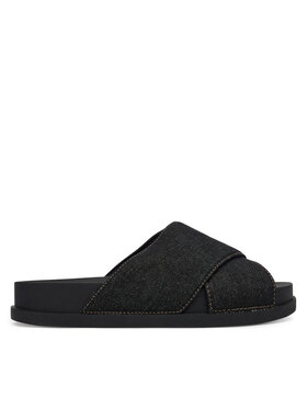 Tommy Jeans Tommy Jeans Iešļūcenes Tjw Comfort Slides Washed Denim EN0EN02898 Melns
