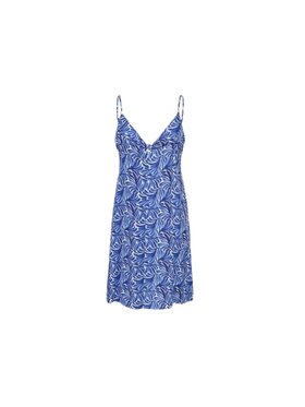 ONLY ONLY Sukienka letnia Abito onlnova life vis jules dress Niebieski Regular Fit