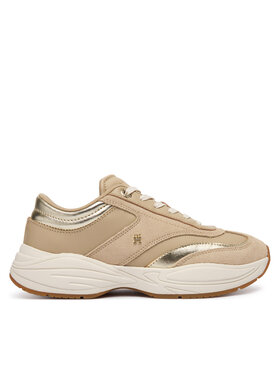 Tommy Hilfiger Tommy Hilfiger Sneakers Th Modern Sporty Runner Leather FW0FW09590 Beige