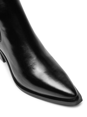 Calvin Klein Čizme Heel Cowboy HW0HW02315 Crna