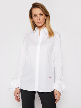 Victoria Victoria Beckham Victoria Victoria Beckham Košeľa Stardust Poplin 2121WSH002279A Biela Regular Fit