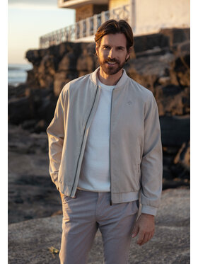 Volcano Volcano Kurtka bomber J-SAMOS Szary Regular Fit