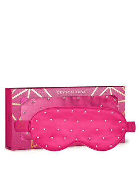 Crystallove Crystallove Opaska do spania z jedwabiu hot pink Opaska na oczy