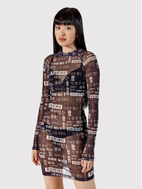 Togoshi Togoshi Kleid für den Alltag TG22-SUD031 Schwarz Regular Fit