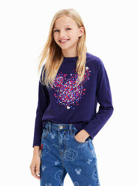 Desigual Desigual Blúzka 23WGTK16 Modrá Regular Fit