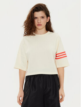 adidas adidas T-Shirt Neuclassics JI8512 Beżowy Regular Fit