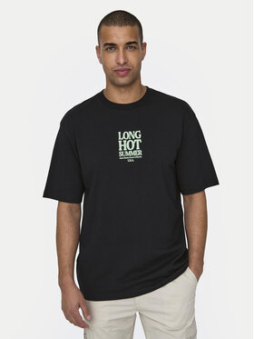 Only & Sons Only & Sons T-shirt Kenny 22028736 Crna Relaxed Fit