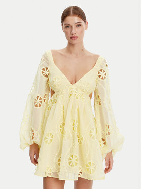BARDOT BARDOT Coctailkleid 59858DB Gelb Regular Fit