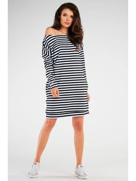 Infinite You Infinite You Sukienka dzianinowa M257 Czarny Basic Fit