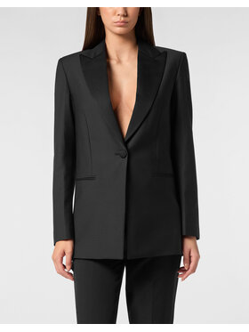 PHILIPP PLEIN PHILIPP PLEIN Marynarka 24269 Czarny Loose Fit