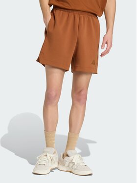 adidas adidas Szorty materiałowe 158908 Brązowy Loose Fit