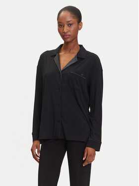 BOSS BOSS Pižamos marškiniai Sheen 50545588 Juoda Relaxed Fit