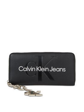 Calvin Klein Jeans Calvin Klein Jeans Didelė Moteriška Piniginė Gifting Zip Around/Keyfob K60K611419 Juoda