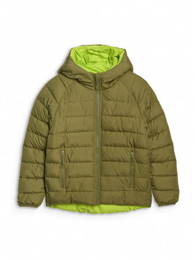 4F 4F Kurtka puchowa casual Khaki Regular Fit