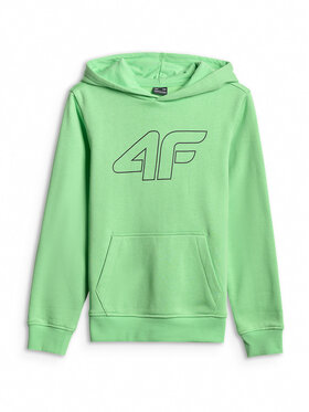 4F 4F Felpa BASIC+ Verde Regular Fit