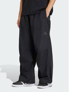 adidas adidas Spodnie materiałowe 158959 Czarny Loose Fit