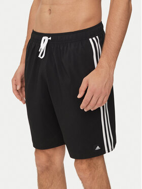 adidas adidas Szorty kąpielowe 3-Stripes CLX HT4358 Czarny Regular Fit