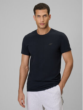 4F 4F T-Shirt NOS Granatowy Slim Fit