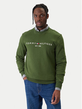 Tommy Hilfiger Tommy Hilfiger Mikina Logo MW0MW11596 Zelená Regular Fit