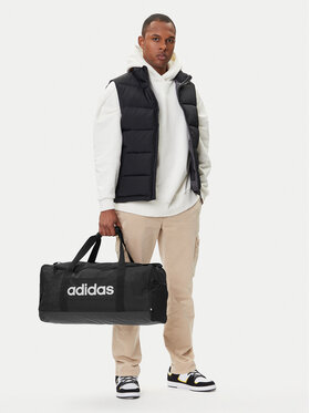 adidas adidas Geantă Linear Duffel Medium JD9555 Negru