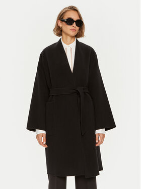 Weekend Max Mara Weekend Max Mara Вълнено палто 2425016011 Черен Regular Fit