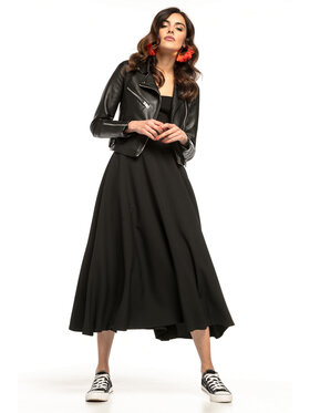 Tessita Tessita Spódnica midi T260 Czarny A-Line Fit