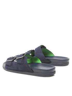 Tommy Hilfiger Natikače Hilfiger Nubuck Buckles Sandal FM0FM04459 Tamnoplava