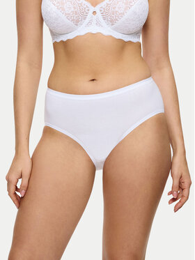Triumph Triumph Класичні труси з високою талією Sense Of Cotton 10224970 Білий