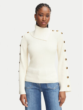 Elisabetta Franchi Elisabetta Franchi Golfas MK-03S-66E2-V420 Šviesiai ruda Slim Fit