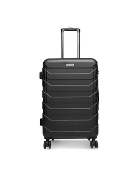 Gino Rossi Gino Rossi Μεσαία Βαλίτσα GIN-M-001-05-BLACK Μαύρο