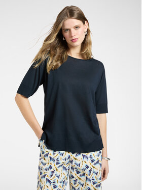 Elena Mirò Elena Mirò T-Shirt G091Z000612N034 Niebieski Regular Fit