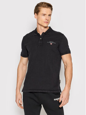 Napapijri Napapijri Polo marškinėliai Elbas NP0A4GB4 Juoda Regular Fit