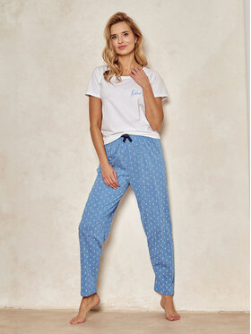 Taro Taro Piżama TA3104-01 Biały Basic Fit