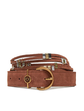 PINKO PINKO Dámsky opasok Promethea H3 20251 PLT01 104803 A2GK Hnedá