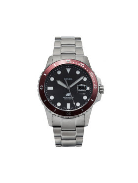 Fossil Fossil Ρολόι Blue FS6013 Ασημί