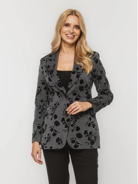 Willsoor Willsoor Marynarka 68162 Szary Modern Fit