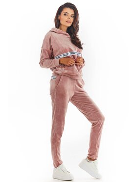 Awama Awama Pantaloni da donna A372 Rosa Basic Fit