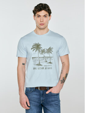 BIG STAR BIG STAR T-Shirt OMER Niebieski Basic Fit