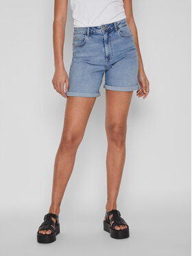 Vila Vila Short en jean Jo 14084722 Bleu Regular Fit