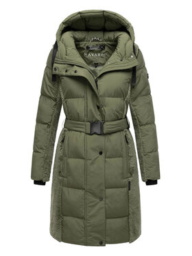 Navahoo Navahoo Kurtka zimowa Funkelteddy Zielony Regular Fit