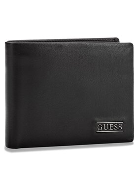 Guess Guess Portfel New Boston Billfold W/Coin Pkt SM2509 LEA20 Czarny