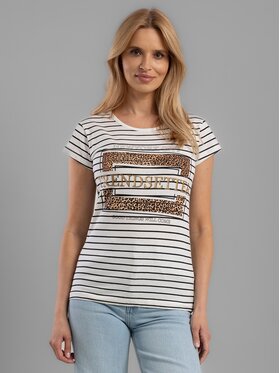 Perso Perso T-Shirt TCE91C0040F Černá Regular Fit