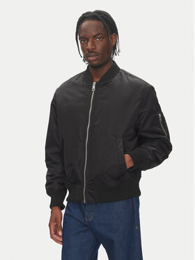 HUGO HUGO Bomber striukė Biero 2531 50548696 Juoda Regular Fit