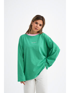Mirons Mirons Longsleeve stripes Zielony Oversize
