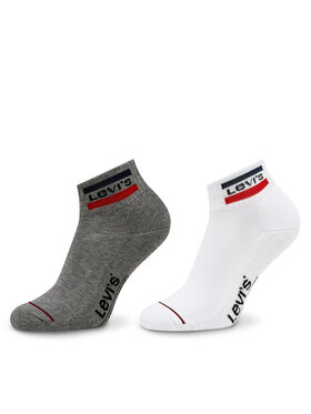 Levi's® Levi's® Zestaw 2 par wysokich skarpet męskich 37157-0146 Biały