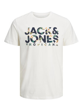 Jack&Jones Junior Jack&Jones Junior T-Shirt 12225314 Biały Regular Fit