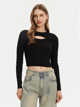 ONLY ONLY Pulover Meddi 15339582 Negru Cropped Fit