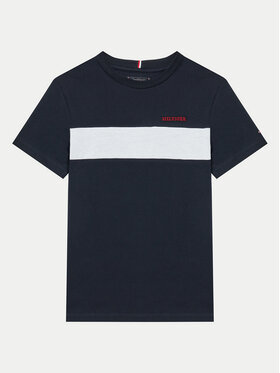 Tommy Hilfiger Tommy Hilfiger T-shirt Colorblock KB0KB09142 Tamnoplava Regular Fit